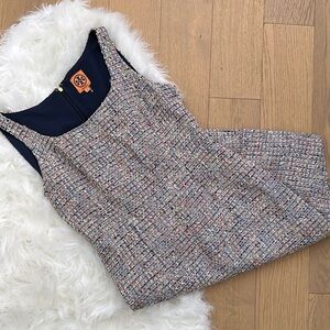 Tory Burch Emma Knotted Tweed Dress